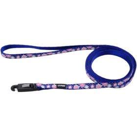 Li'L Pals Reflective Leash - Flowers with Dots - 6'L x 3/8"W